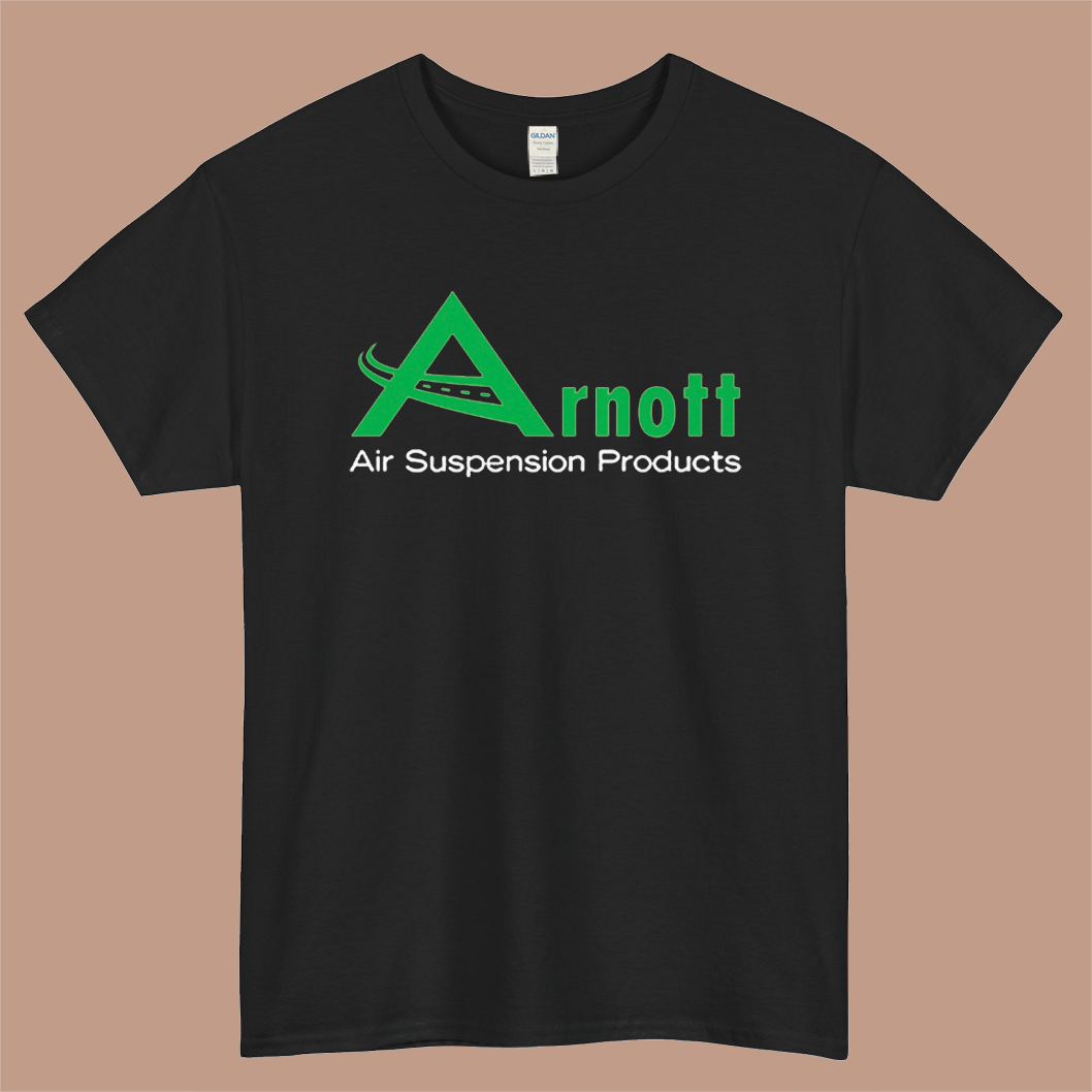 ARNOTT Air Suspension Logo Mens Unisex Short Sleeve Black T-Shirt Size S-3XL