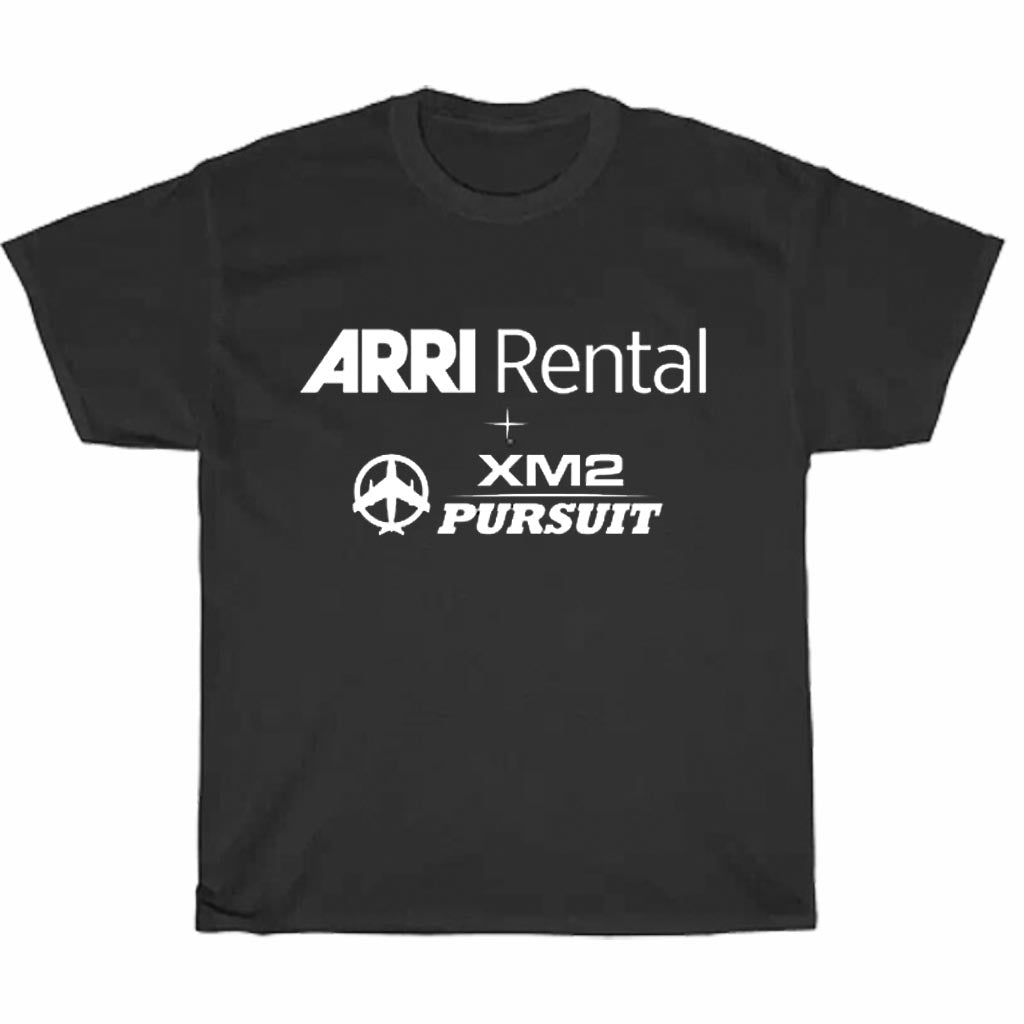 ARRI Rental & XM2 PURSUIT Collaboration logo Men's Unisex T Shirt Size S to 3XL