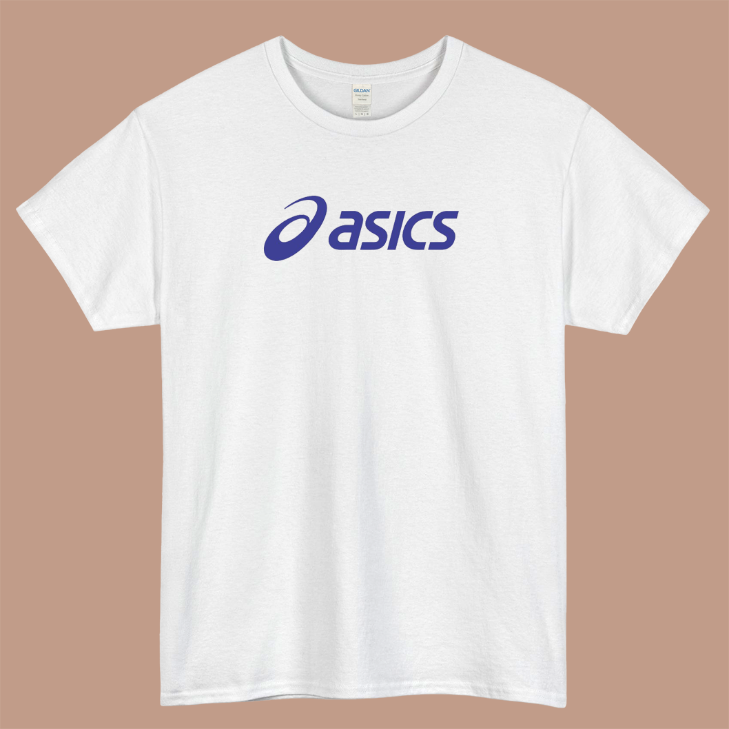 ASICS Logo Mens Unisex Short Sleeve T-Shirt Size S-3XL - P