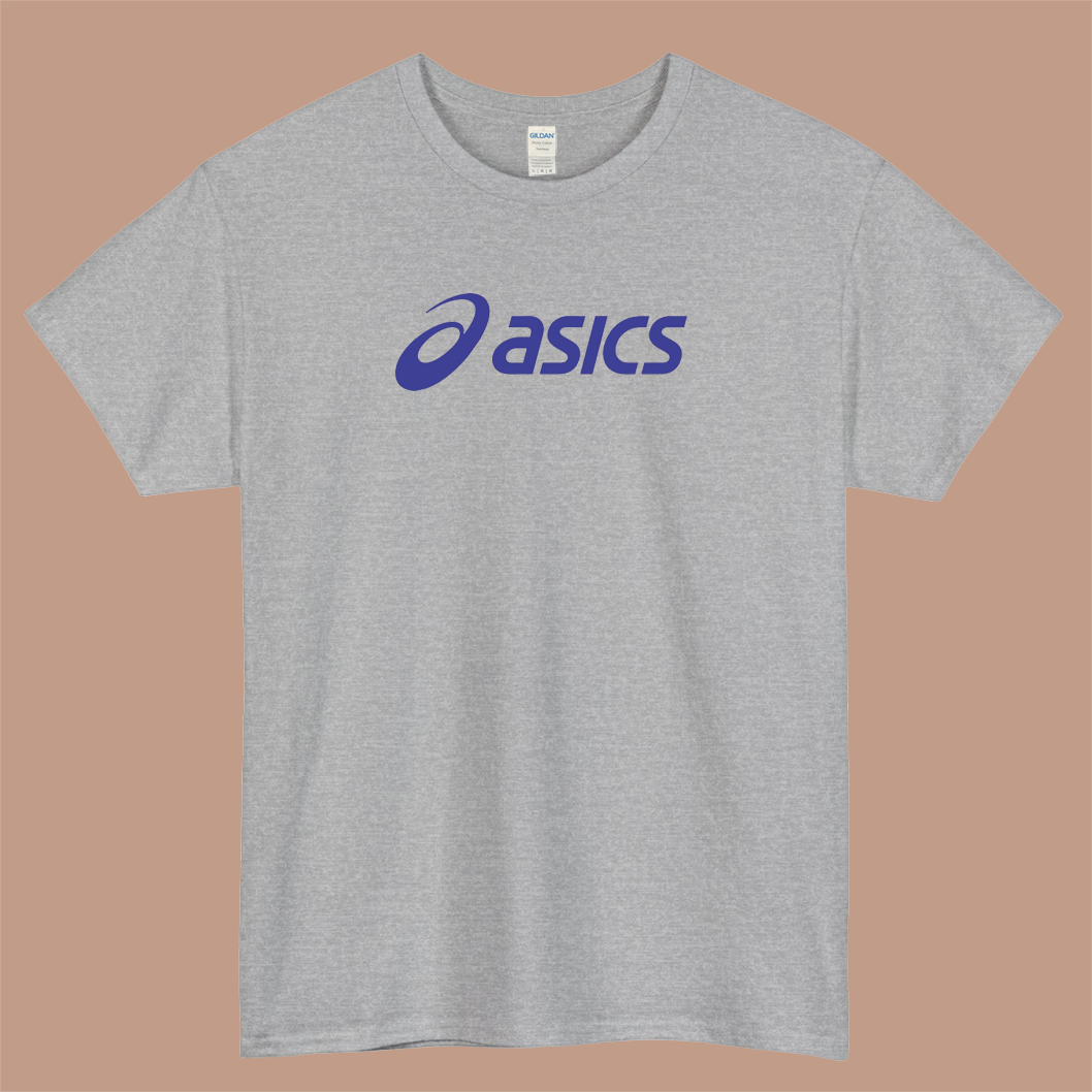 ASICS Logo Mens Unisex Short Sleeve T-Shirt Size S-3XL - P