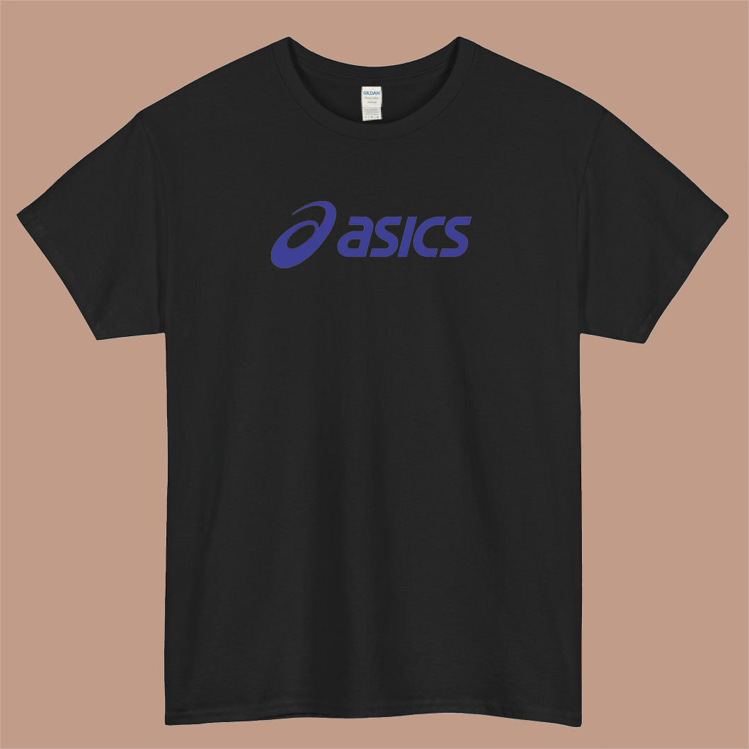 ASICS Logo Mens Unisex Short Sleeve T-Shirt Size S-3XL - P