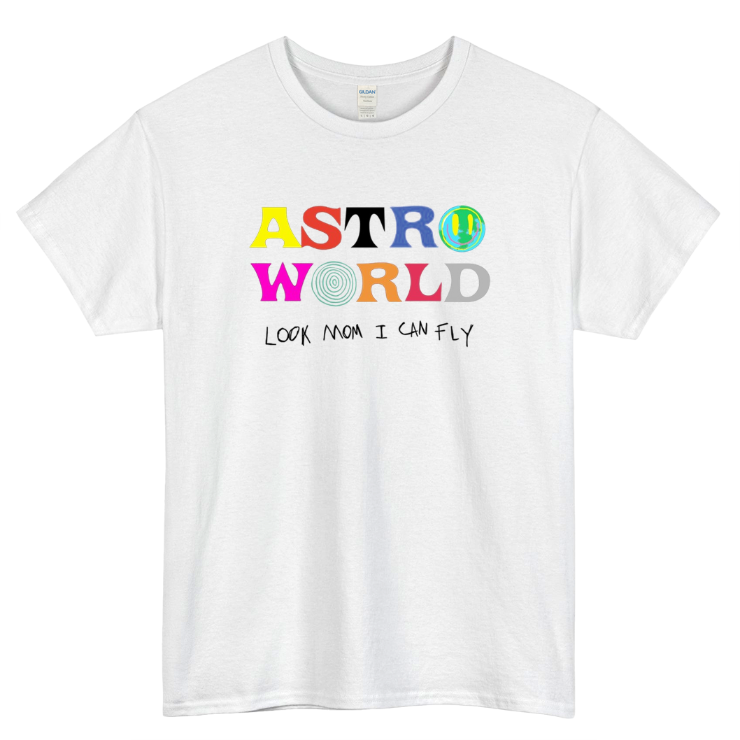 ASTROWORLD look mum I can fly Mens Unisex Short Sleeve T-Shirt Size S-3XL - P
