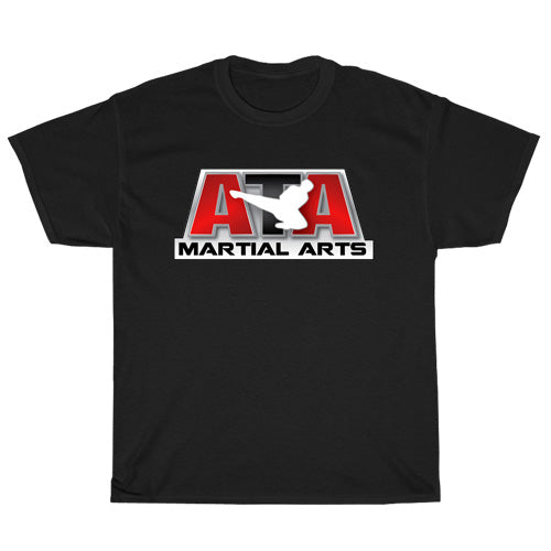 ATA Martial Arts Active logo Mens Unisex Short Sleeve Black T-Shirt Size S-3XL
