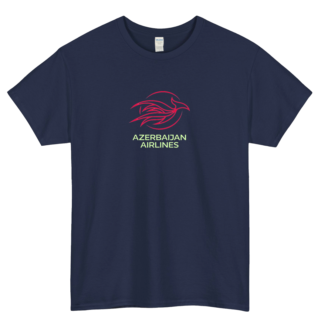 AZERBAIJAN AIRLINES LOGO  short SLEEVE T SHIRT -P