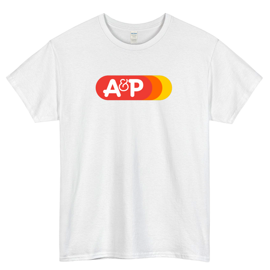 A&P Supermarket 1976 logo SHORT SLEEVE T SHIRT -P