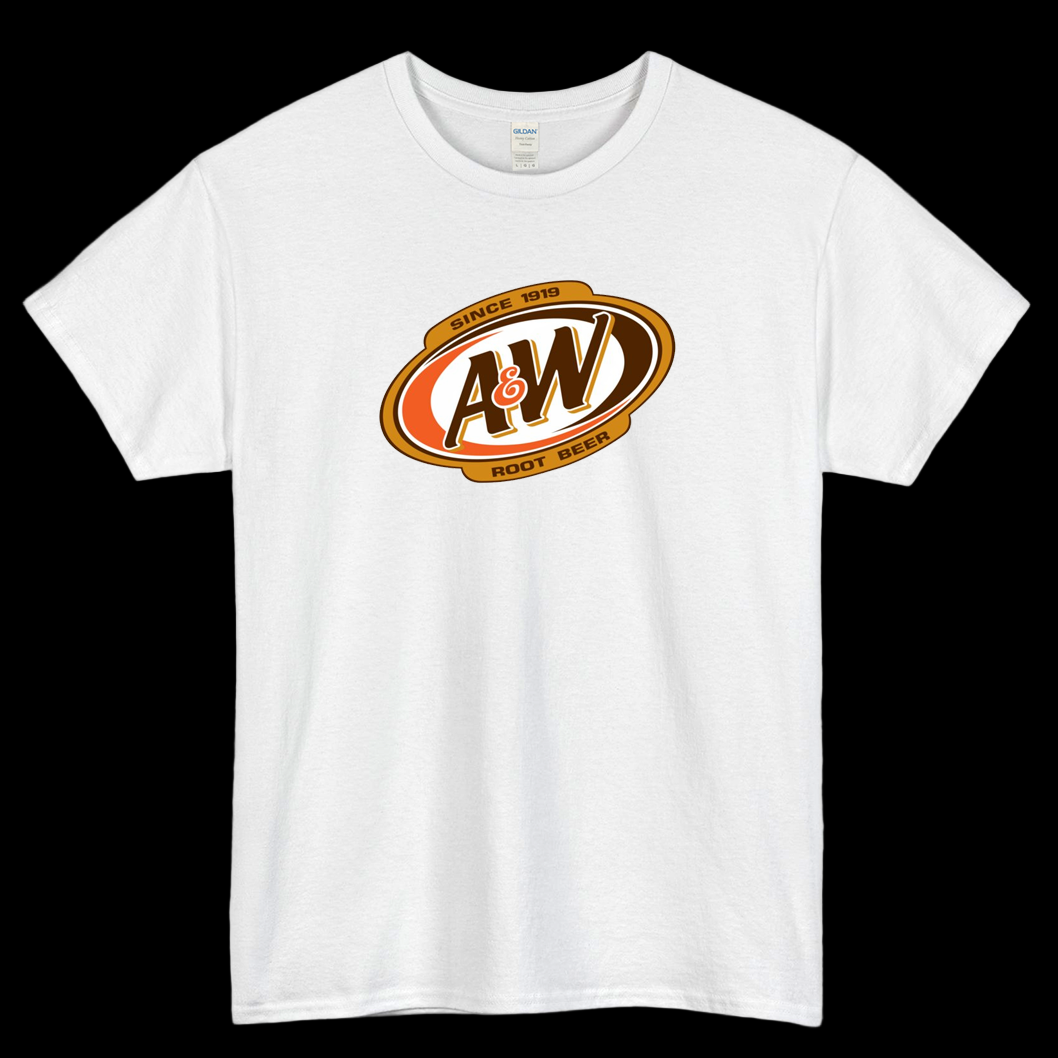 A&W Root Beer Logo Mens Unisex Short Sleeve T-Shirt Size S-3XL - P