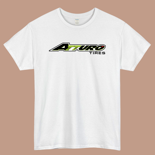 Aatturo Tires Logo Mens Unisex Short Sleeve White T-Shirt Size S-3XL