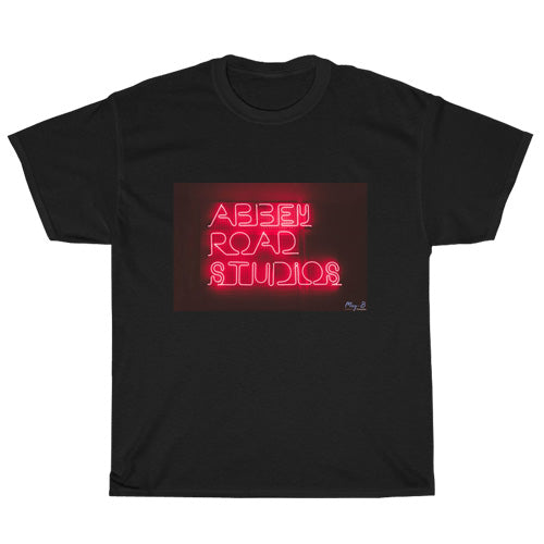 Abbey Road Studios Logo Mens Unisex Short Sleeve Black T-Shirt Size S-3XL
