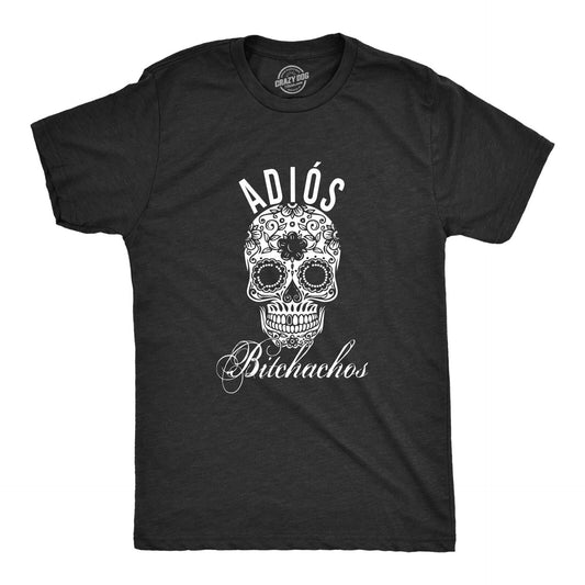 Adios Bitchachos Sugar Skul Logo Unisex Men's T Shirt Size S to 3XL