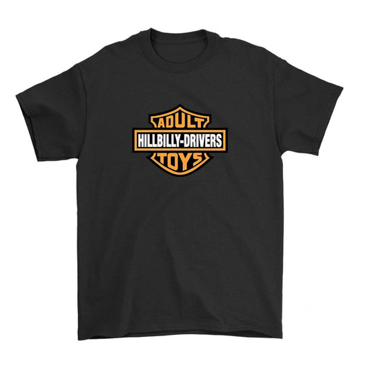 Adult Hilbilly Drivers Logo Unisex Men's T Shirt Size S to 3XL