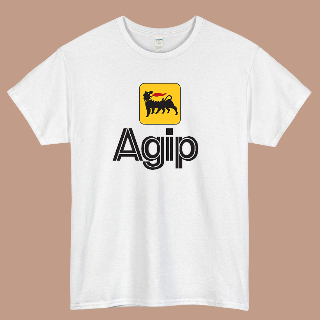 Agip Oil Company Logo Mens Unisex Short Sleeve T-Shirt Size S-3XL