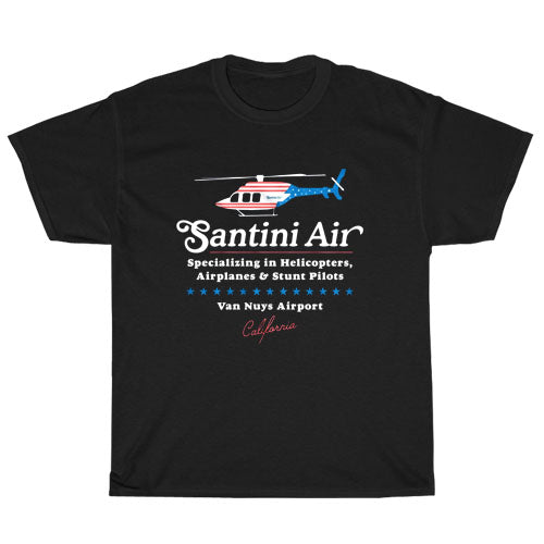 Airwolf Santini Air Logo Unisex Men's T Shirt Size S to 3XL