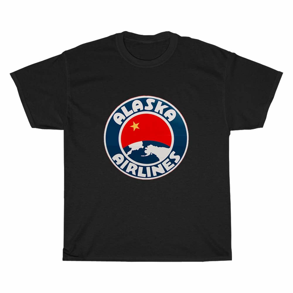 Alaska Airlines Retro logo Men's Unisex T Shirt Size S to 3XL
