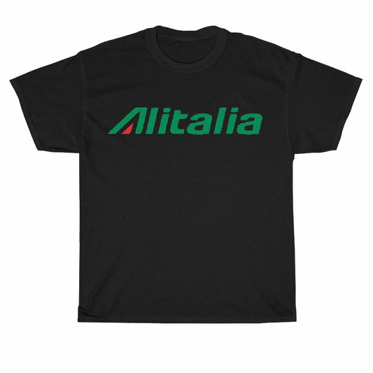 Alitalia Airlines Logo Men's Unisex T Shirt Size S to 3XL