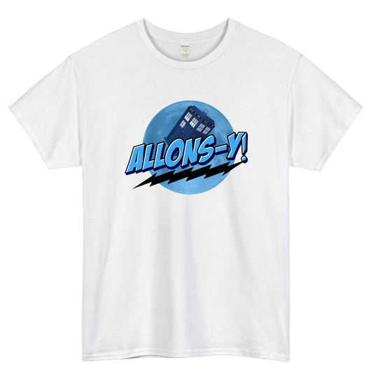Allons-y Mens Unisex Short Sleeve T-Shirt Size S-3XL - P
