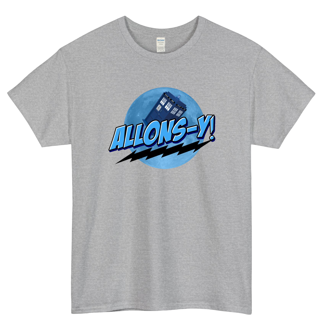 Allons-y Mens Unisex Short Sleeve T-Shirt Size S-3XL - P