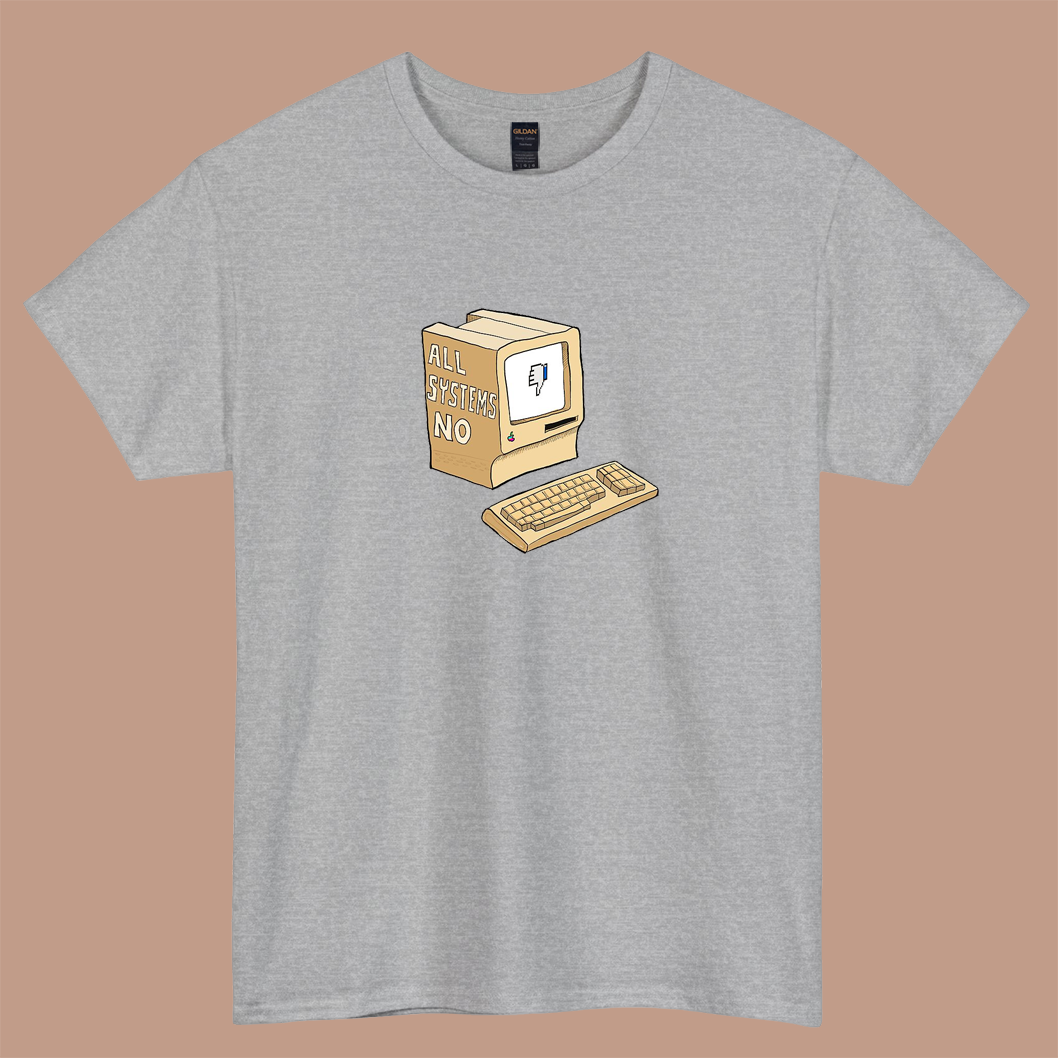 All systems no logo short SLEEVE T SHIRT -P