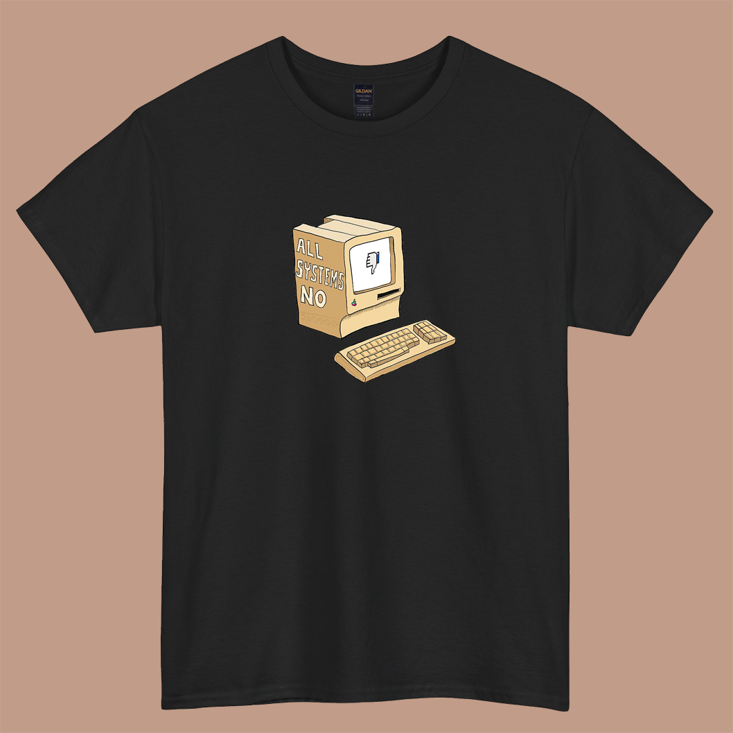 All systems no logo short SLEEVE T SHIRT -P