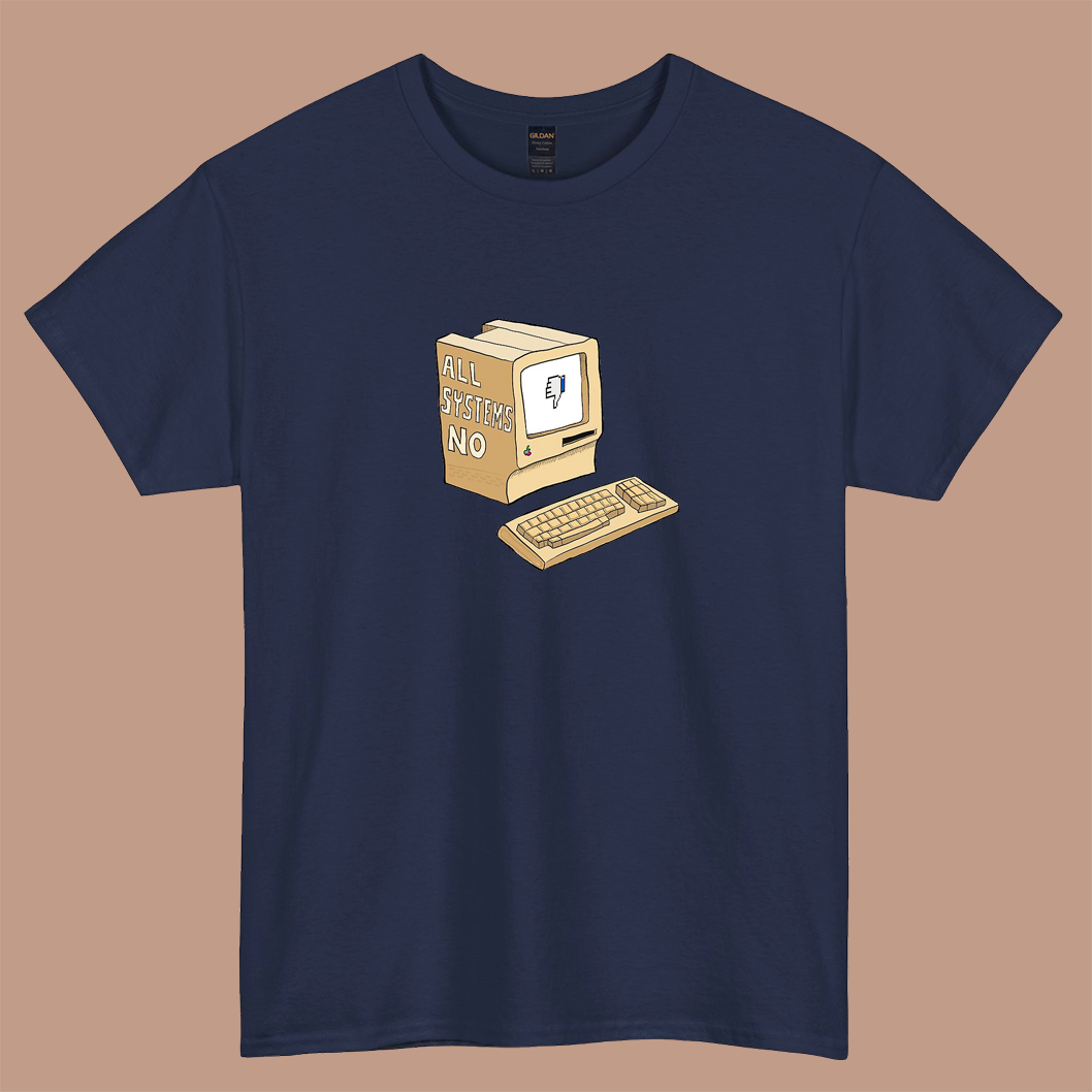 All systems no logo short SLEEVE T SHIRT -P