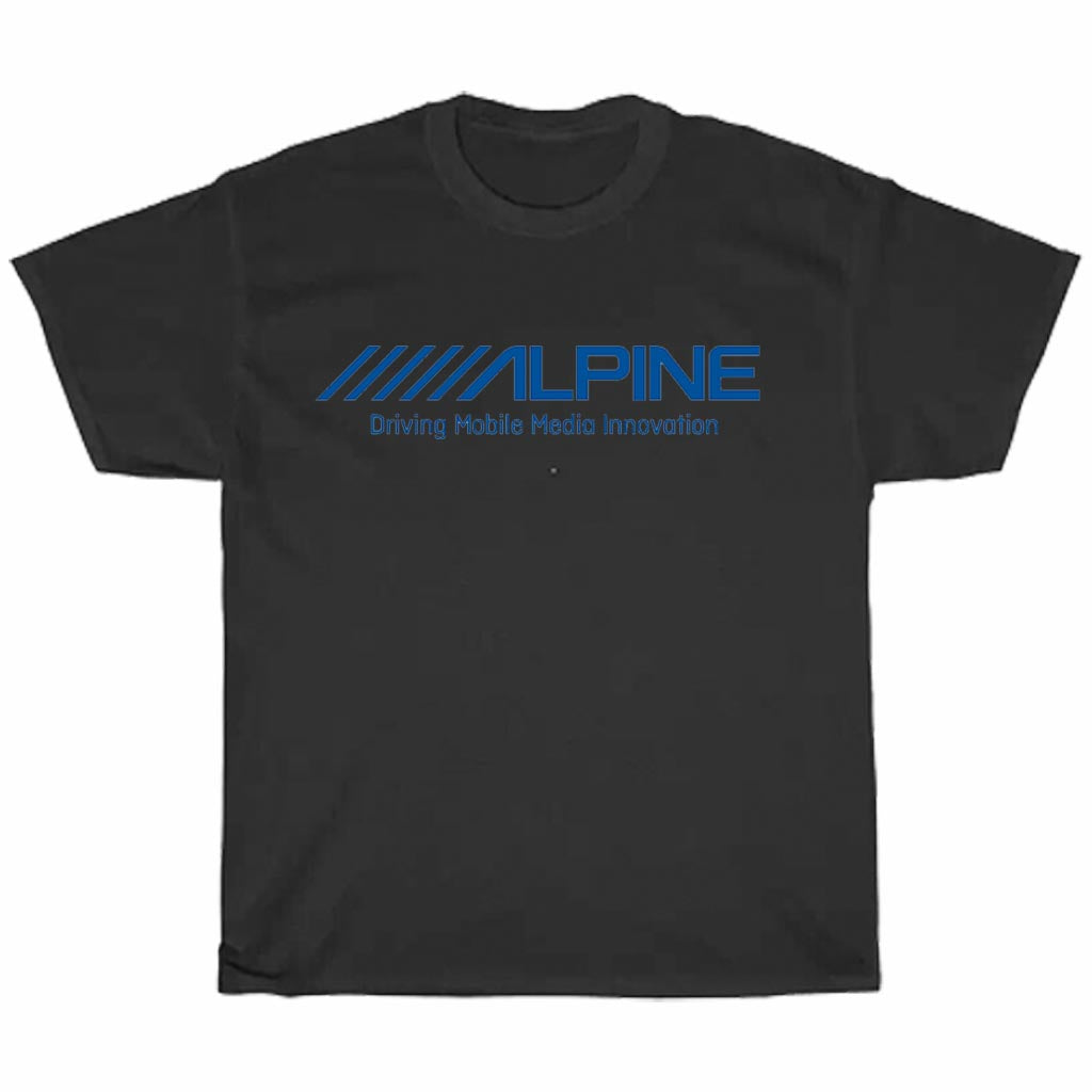 Alpine Logo - Alpine Car Audio Logo Men's Unisex T Shirt Size S to 3XL