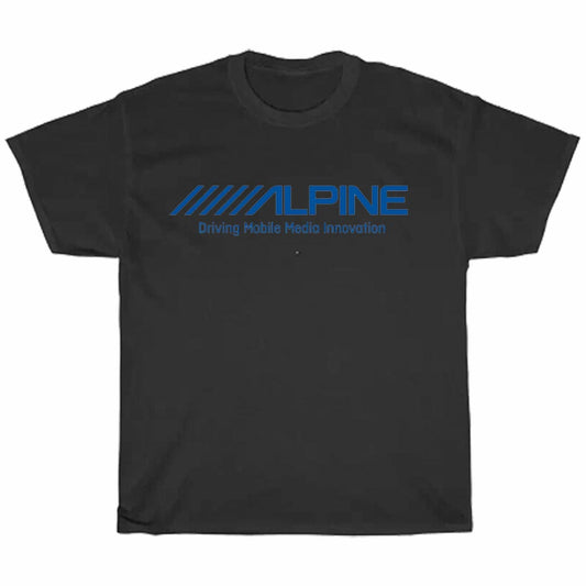 Alpine Logo - Alpine Car Audio Logo Men's Unisex T Shirt Size S to 3XL