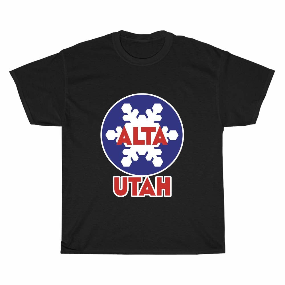 Alta Ski Resort Logo Men's Unisex T Shirt Size S to 3XL