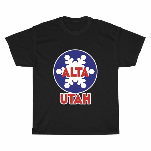 Alta Ski Resort Logo Men's Unisex T Shirt Size S to 3XL