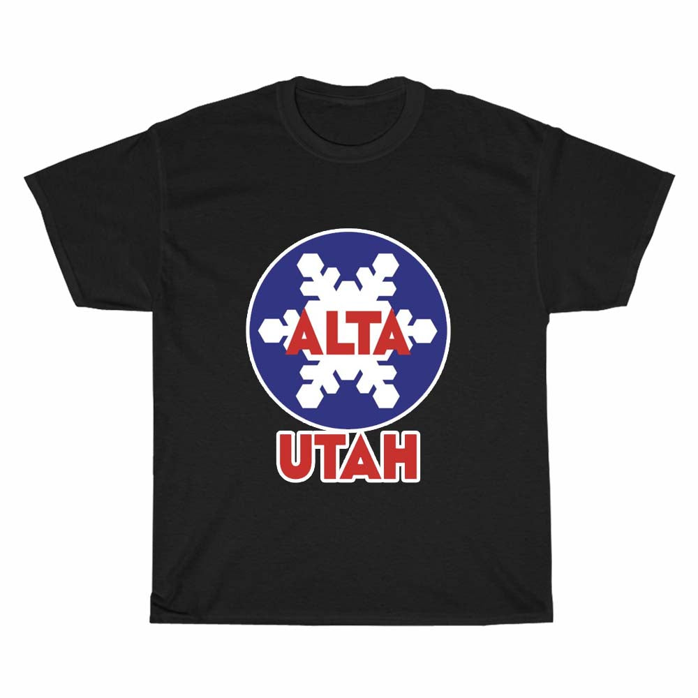 Alta Ski Resort Logo Men's Unisex T Shirt Size S to 3XL