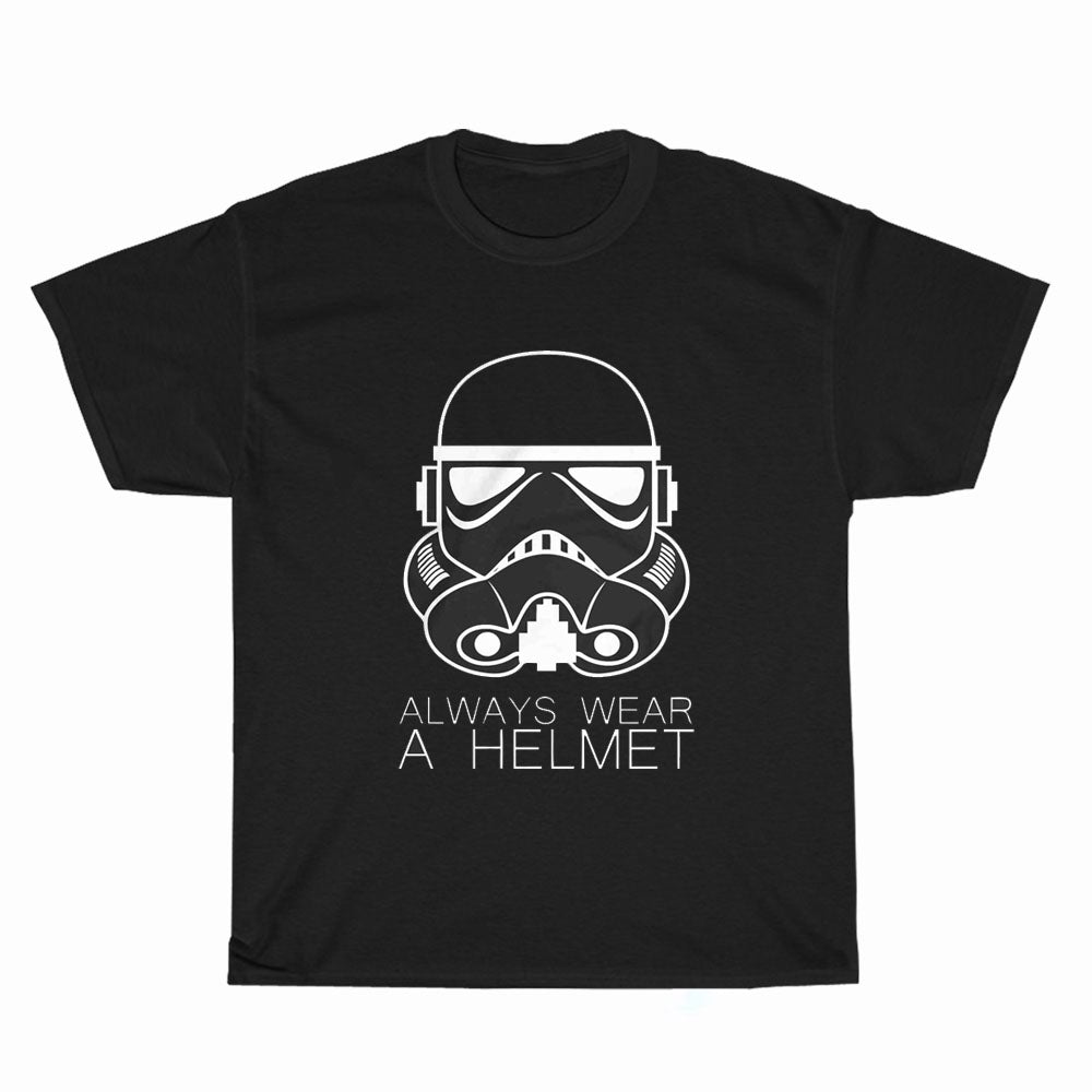 Always Wear A Helmet Logo Unisex Men's T Shirt Size S to 3XL
