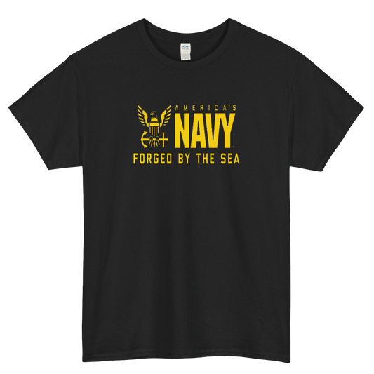 America's Navy Forged by the Sea Short Sleeve T-Shirt Size S-3XL -P
