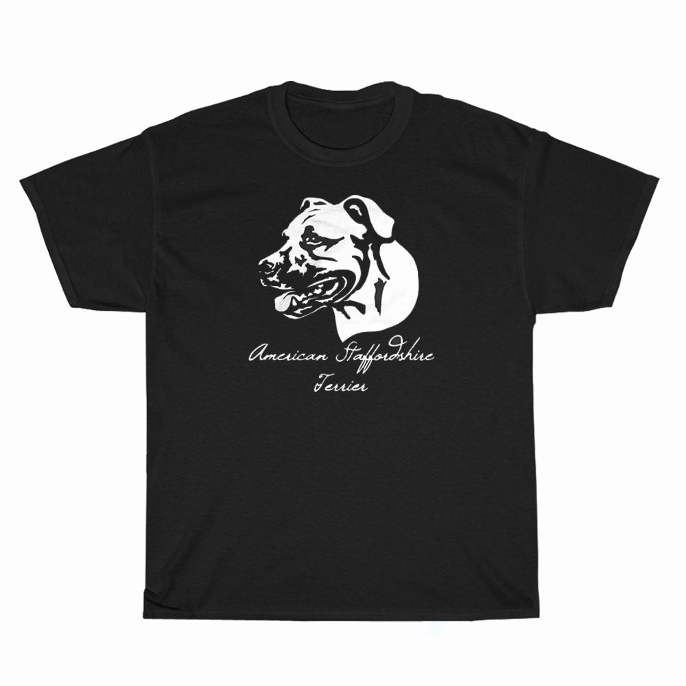 Amstaff Dog Logo Unisex Men's T Shirt Size S to 3XL
