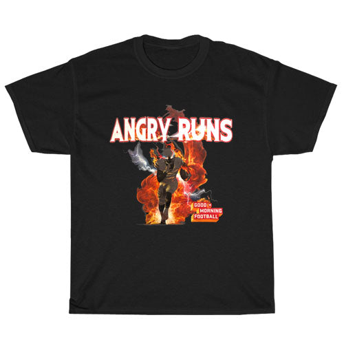 Angry Runs Logo Unisex Men's T Shirt Size S to 3XL