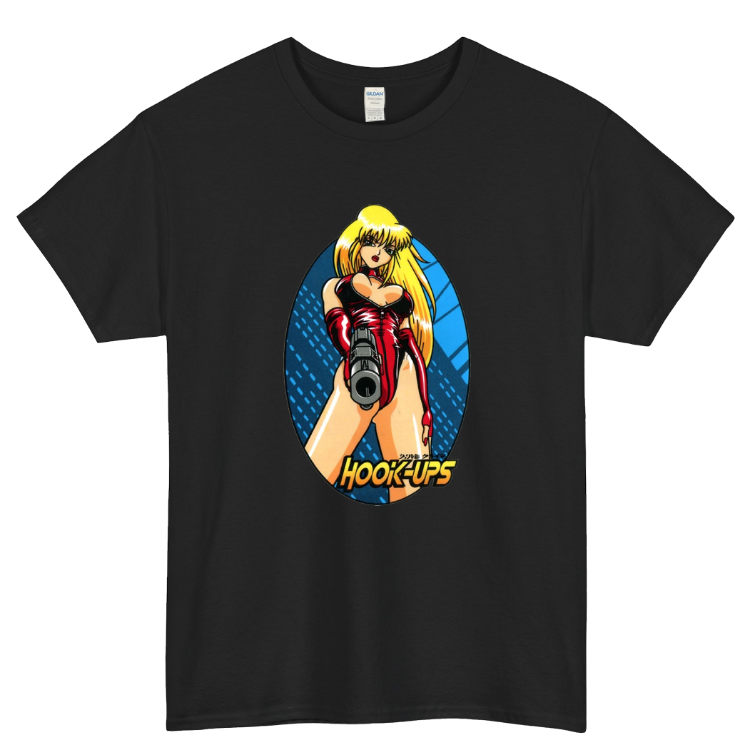 Anime Girl Hook Ups Classic Mens Unisex Short Sleeve T-Shirt Size S-3XL - P