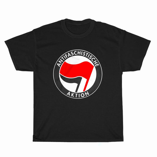 Antifa Antifaschistische Logo Unisex Men's T Shirt Size S to 3XL