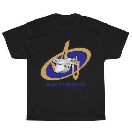 Antonov Aircraft Active Logo Unisex Men's T Shirt Size S to 3XL