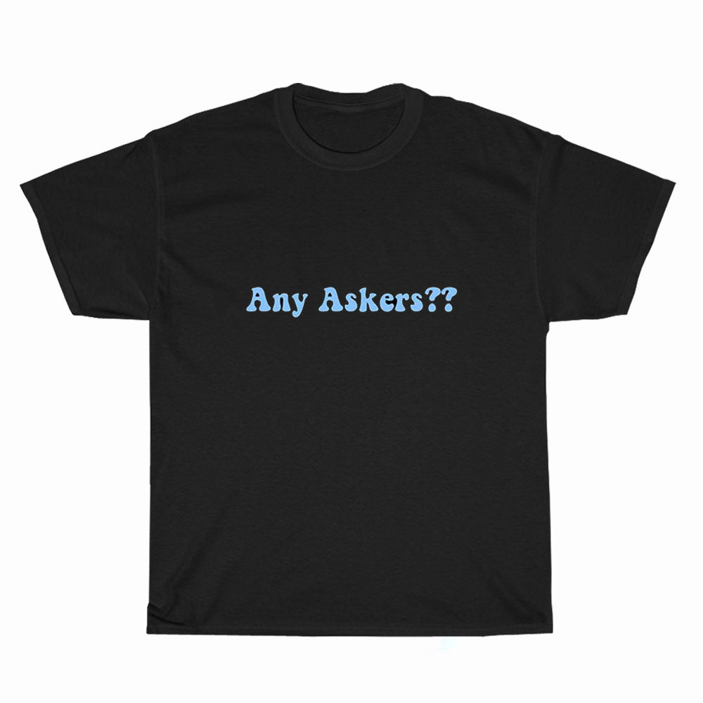 Any Askers Eat Logo Unisex Men's T Shirt Size S to 3XL
