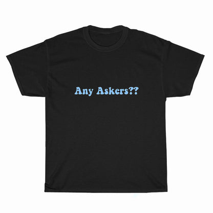 Any Askers Eat Logo Unisex Men's T Shirt Size S to 3XL
