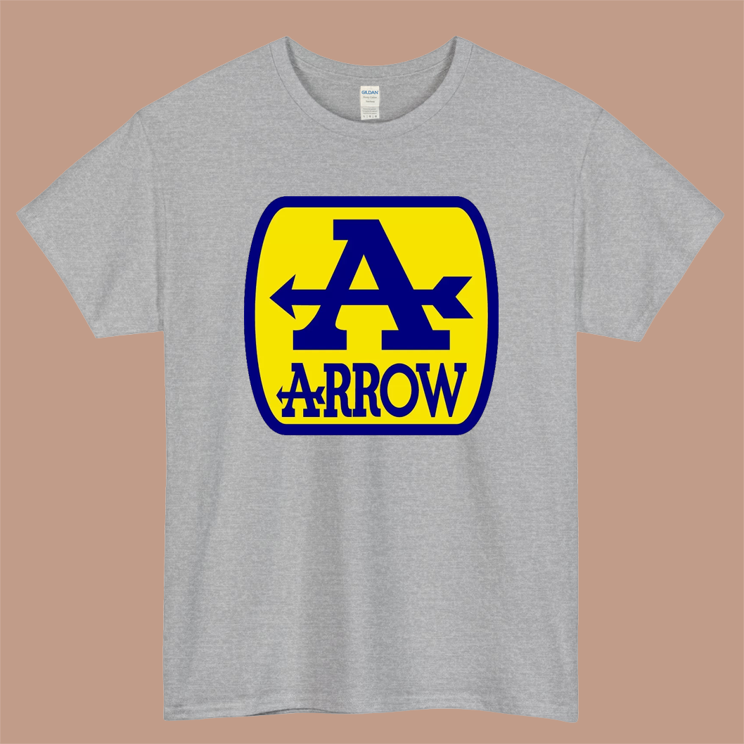 Arrow Exhaust Decal Logo Mens Unisex Short Sleeve Gray T-Shirt Size S-3XL