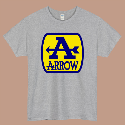Arrow Exhaust Decal Logo Mens Unisex Short Sleeve Gray T-Shirt Size S-3XL
