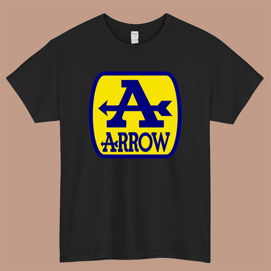 Arrow Exhaust Decal Logo Mens Unisex Short Sleeve Black T-Shirt Size S-3XL