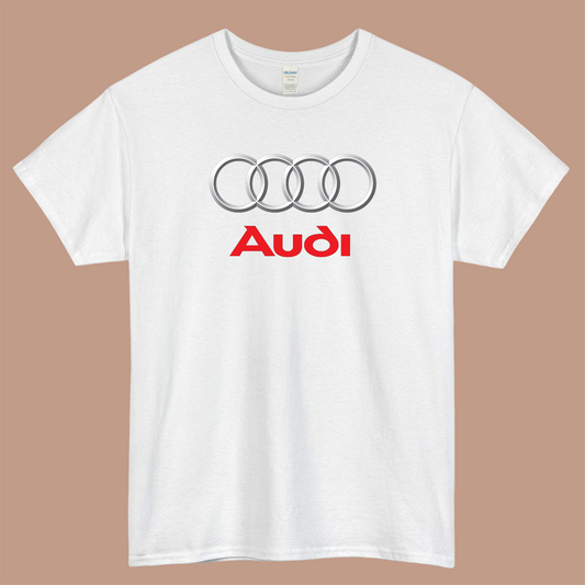 Audi Logo Mens Unisex Short Sleeve T-Shirt Size S-3XL - P