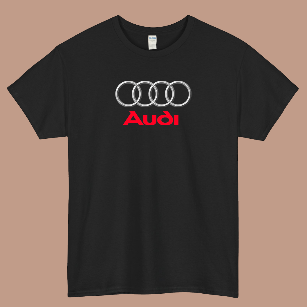 Audi  Logo Mens Unisex Short Sleeve T-Shirt Size S-3XL
