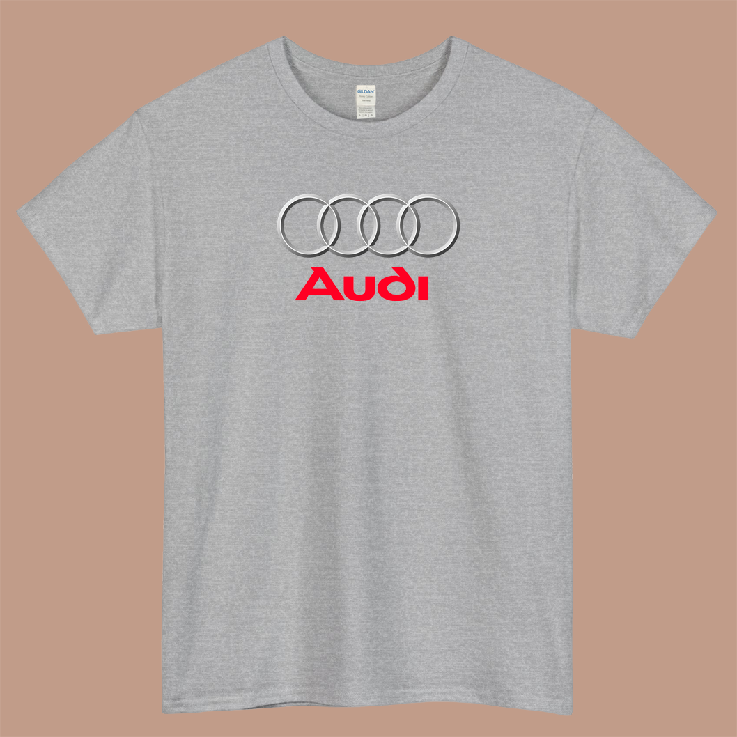 Audi  Logo Mens Unisex Short Sleeve T-Shirt Size S-3XL