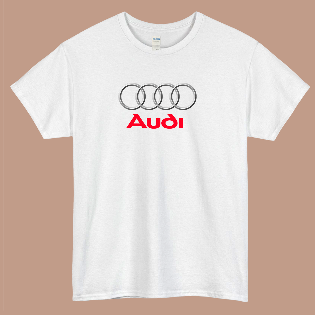 Audi  Logo Mens Unisex Short Sleeve T-Shirt Size S-3XL