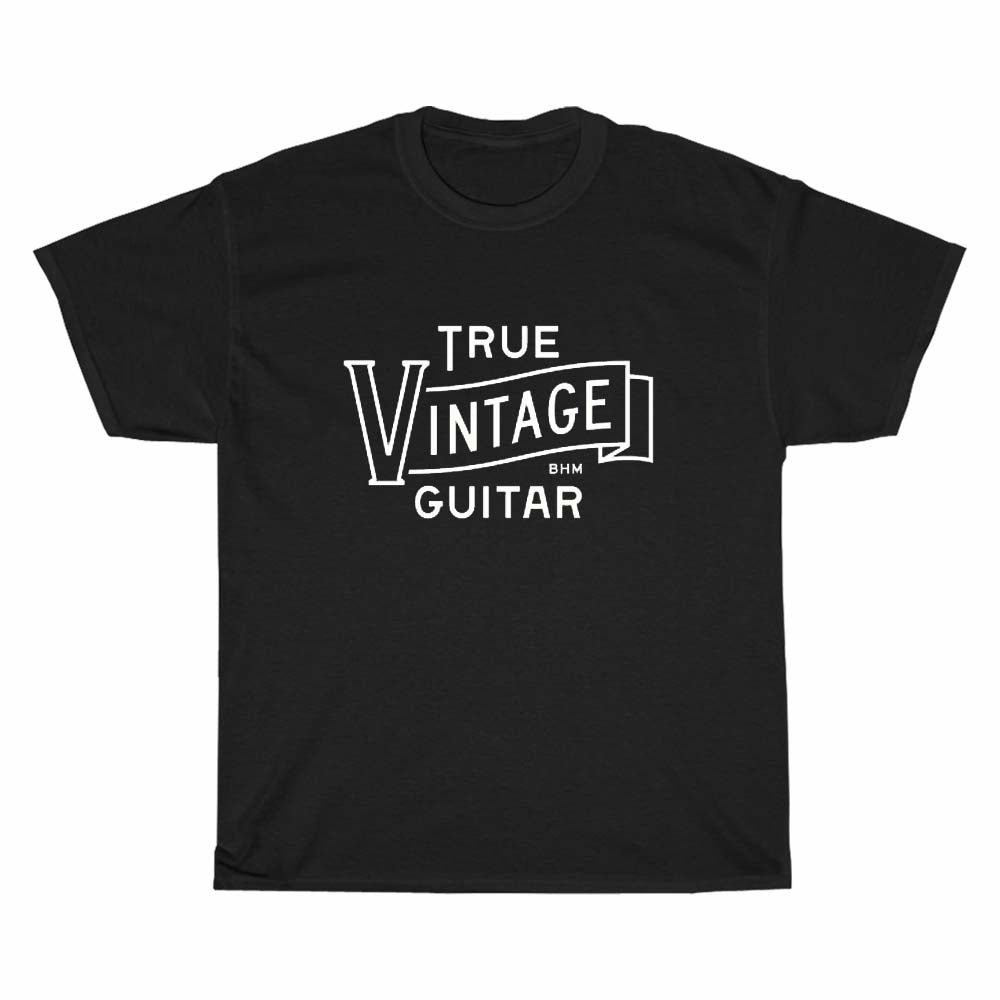 Authentic Vintage Guitar logo Men's Unisex T Shirt Size S to 3XL