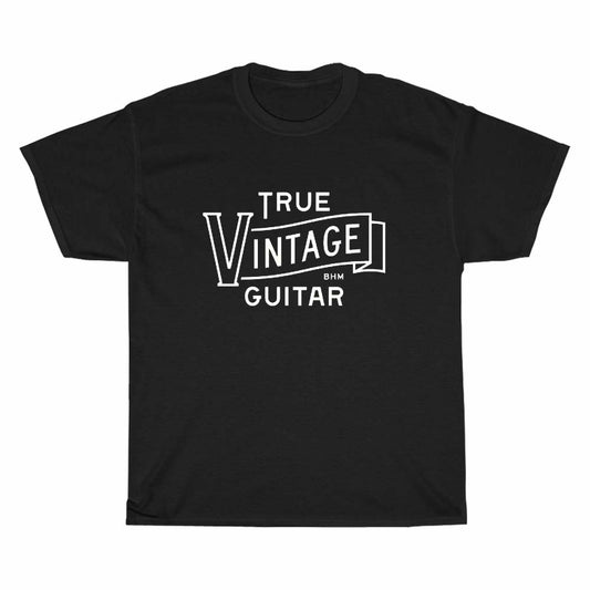 Authentic Vintage Guitar logo Men's Unisex T Shirt Size S to 3XL