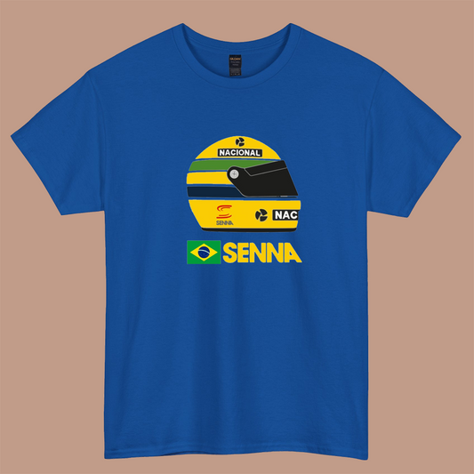 Ayrton Senna logo short sleeve t shirt S-3XL -P