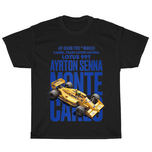Ayrton Senna Classic Logo Mens Unisex Short Sleeve T-Shirt Size S-3XL