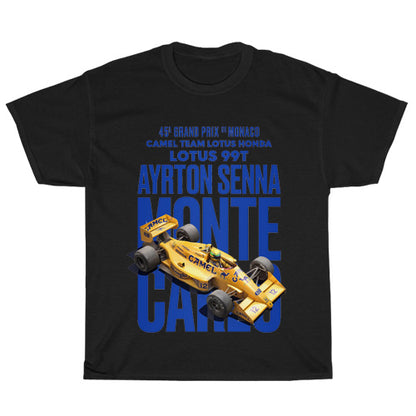 Ayrton Senna Classic Logo Mens Unisex Short Sleeve T-Shirt Size S-3XL