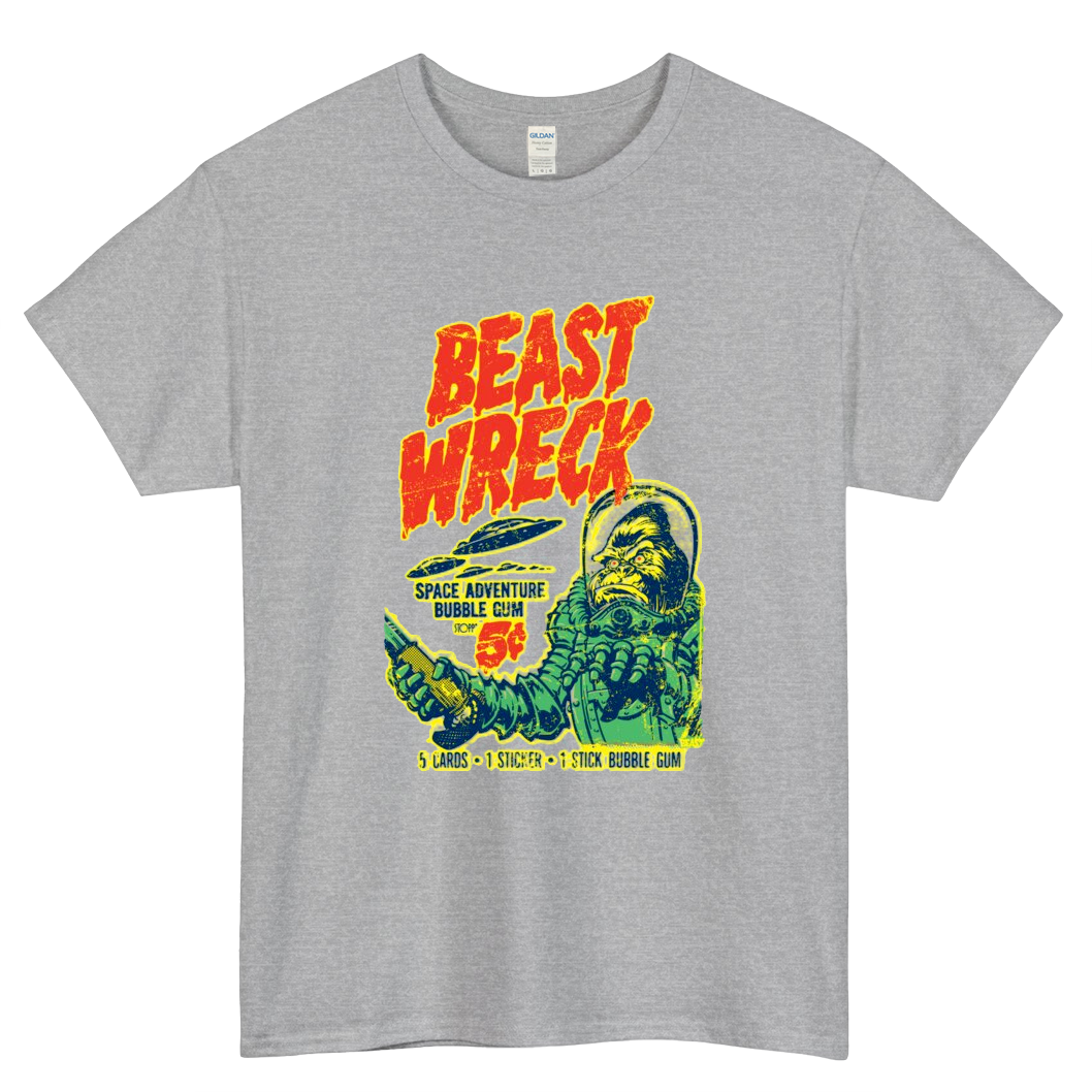 BEASTWRECK ATTACKS Mens Unisex Short Sleeve T-Shirt Size S-3XL - P